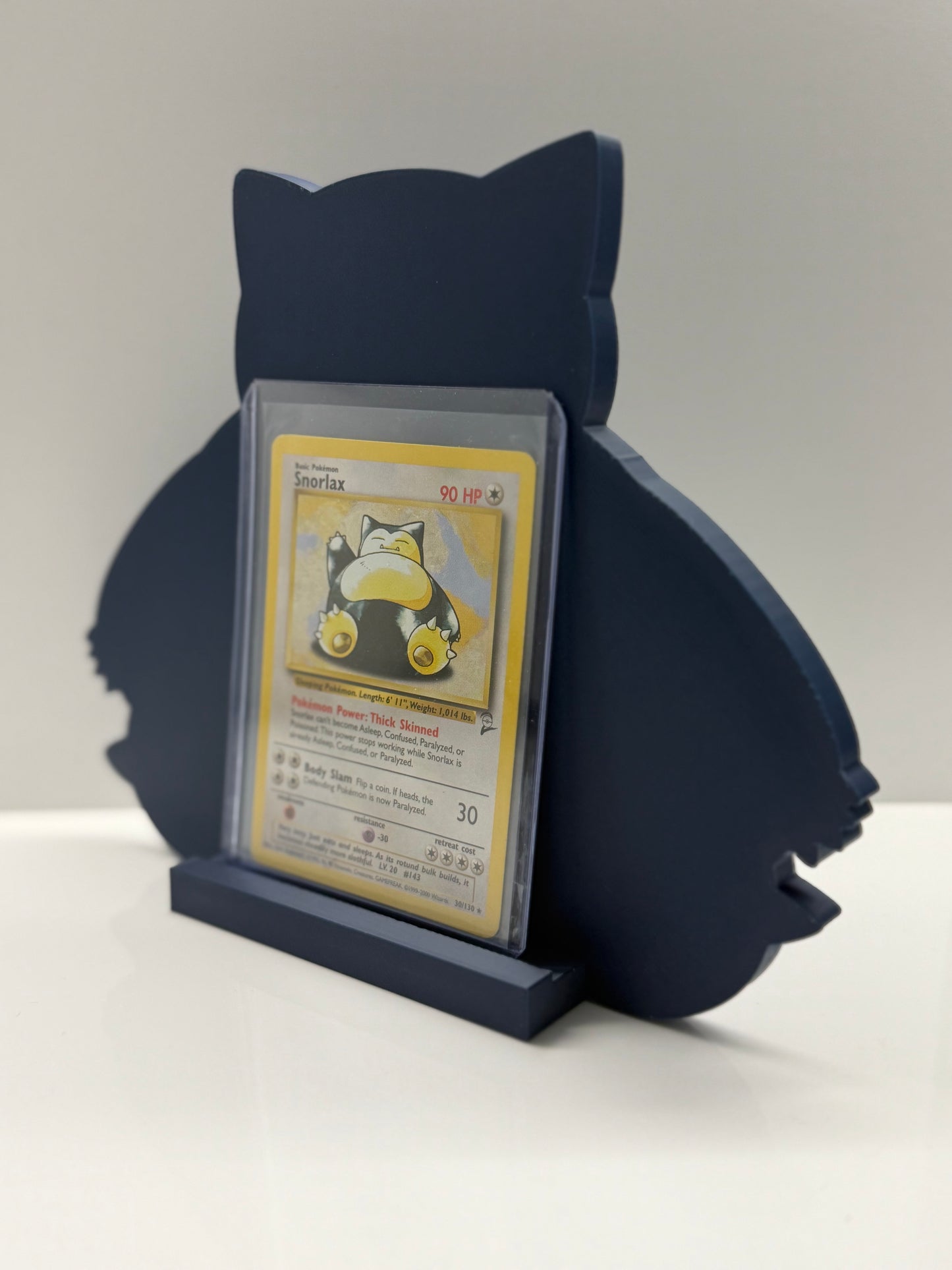 Snorlax card stand — 3D printed PSA slab & card display