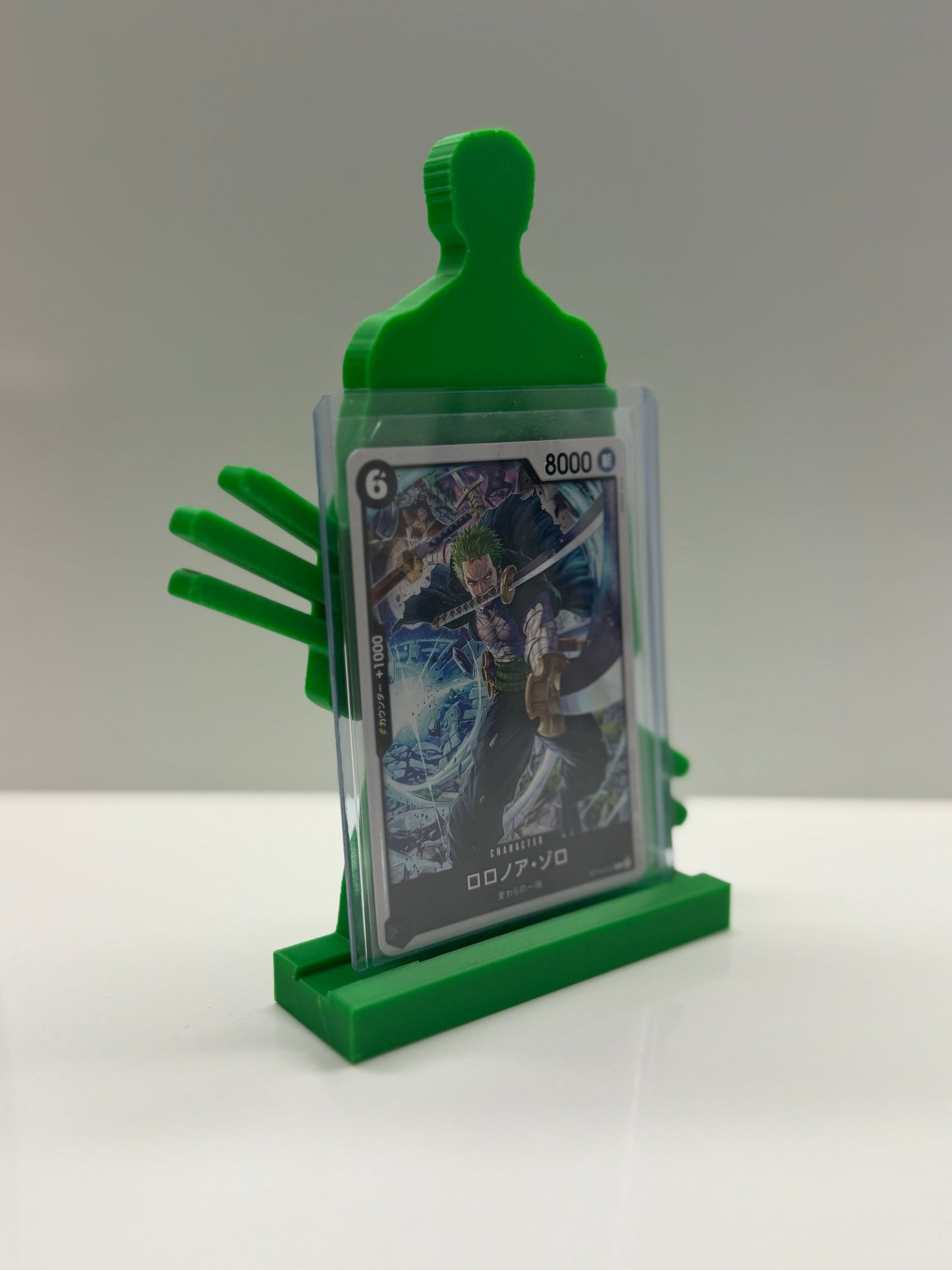 Roronoa Zoro card stand — 3D printed One Piece card display