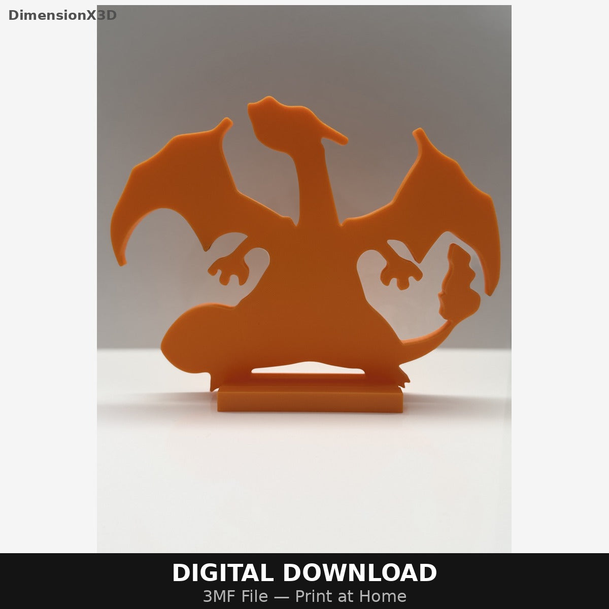 Charizard card stand — 3MF file (digital download)
