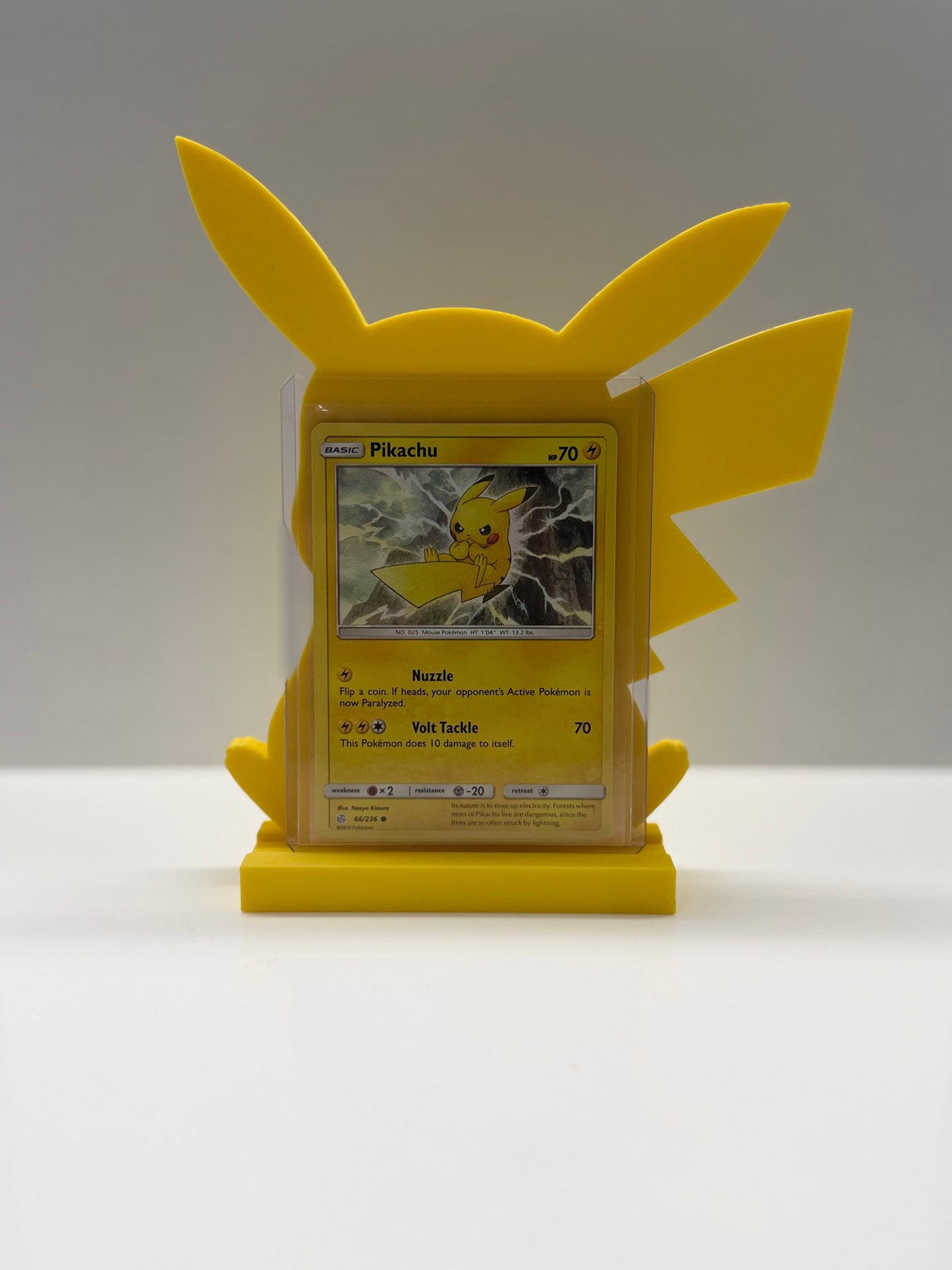 Pikachu card stand — 3D printed PSA slab & card display