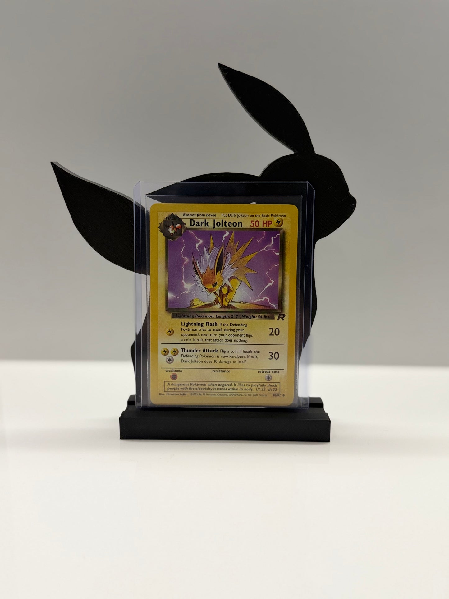 Umbreon card stand — 3D printed PSA slab & card display