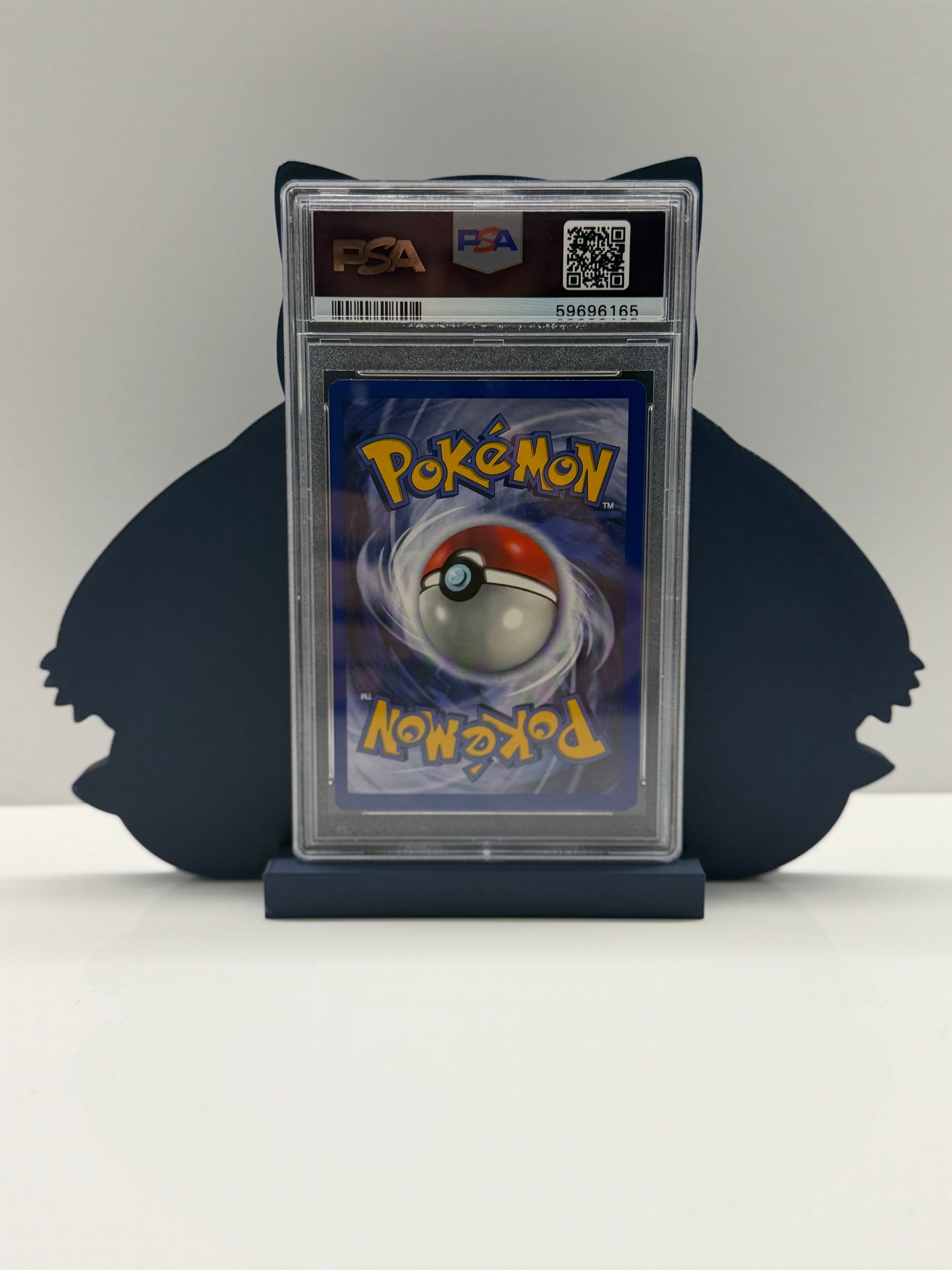 Snorlax card stand — 3D printed PSA slab & card display