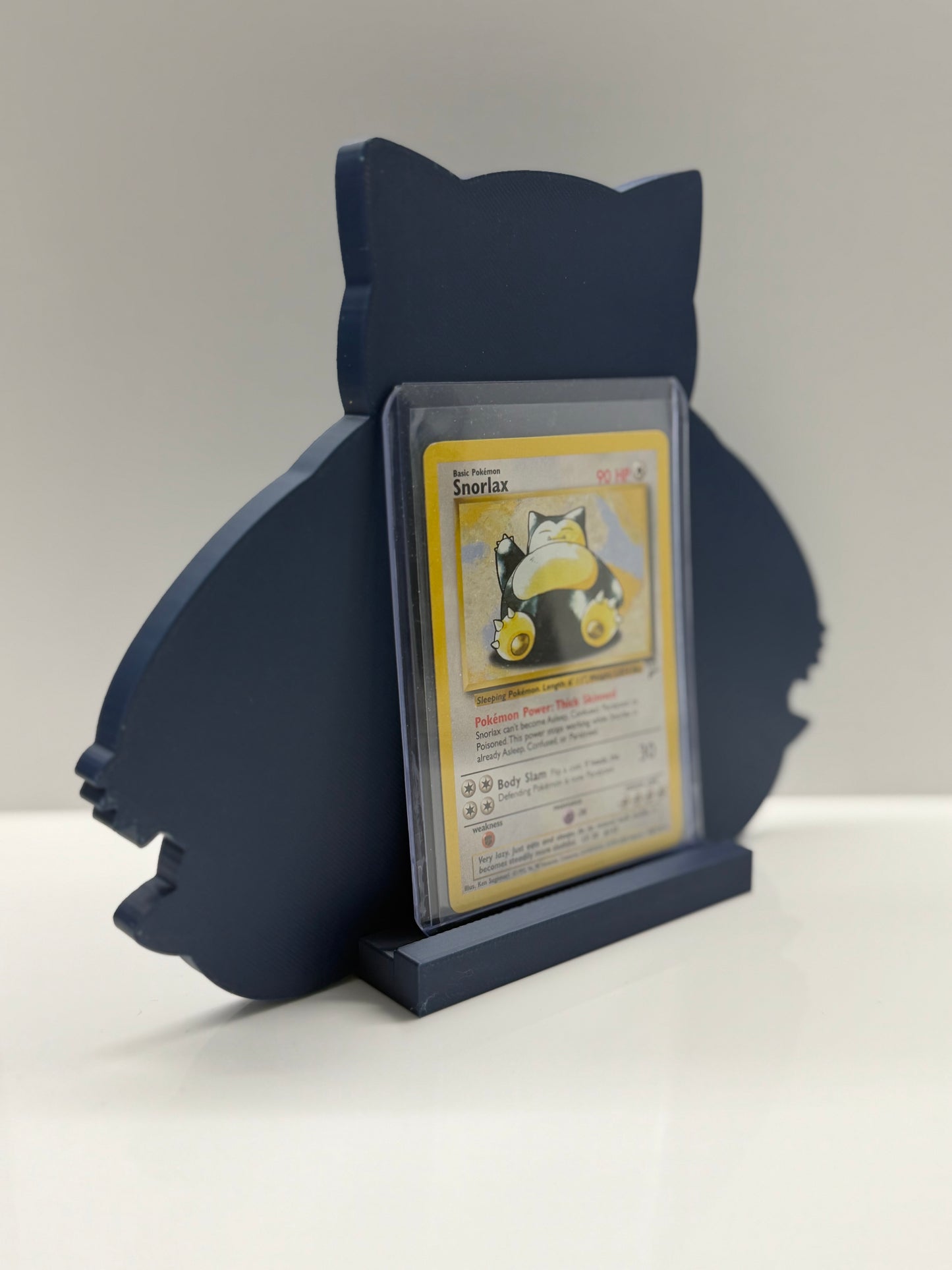 Snorlax card stand — 3D printed PSA slab & card display