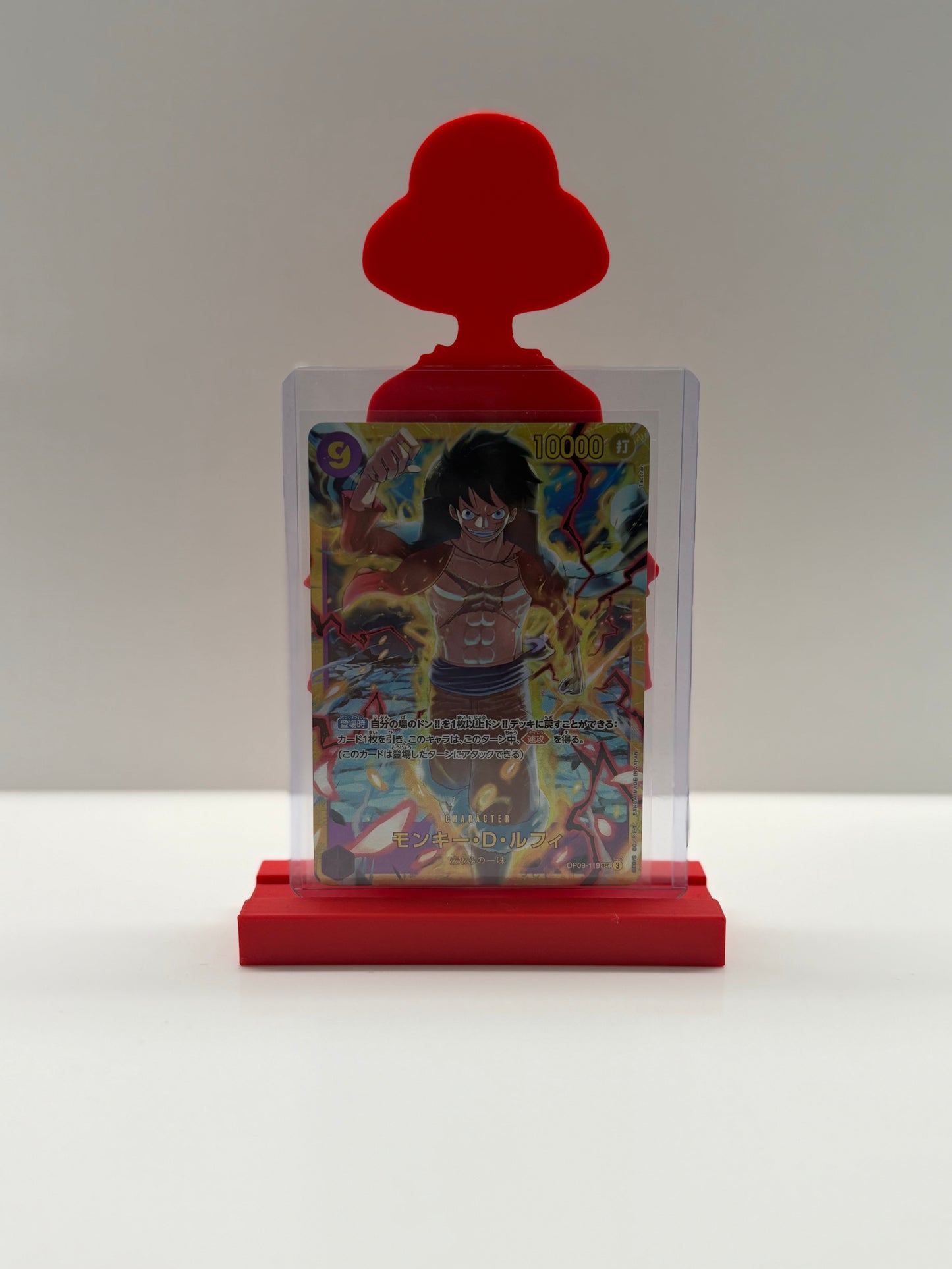 Monkey D. Luffy card stand — 3D printed One Piece card display