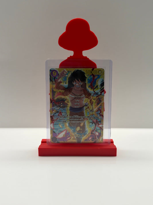 Monkey D. Luffy card stand — 3D printed One Piece card display