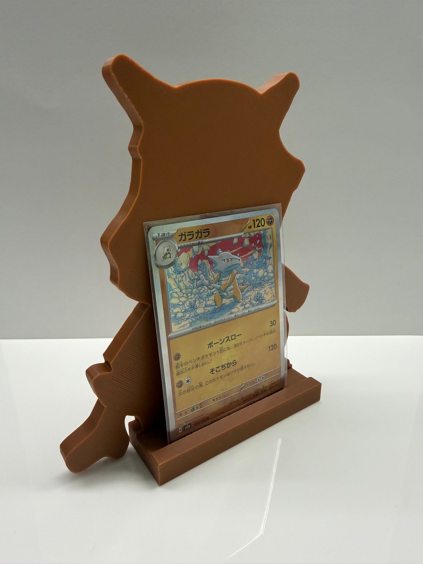 Cubone card stand — 3D printed PSA slab & card display