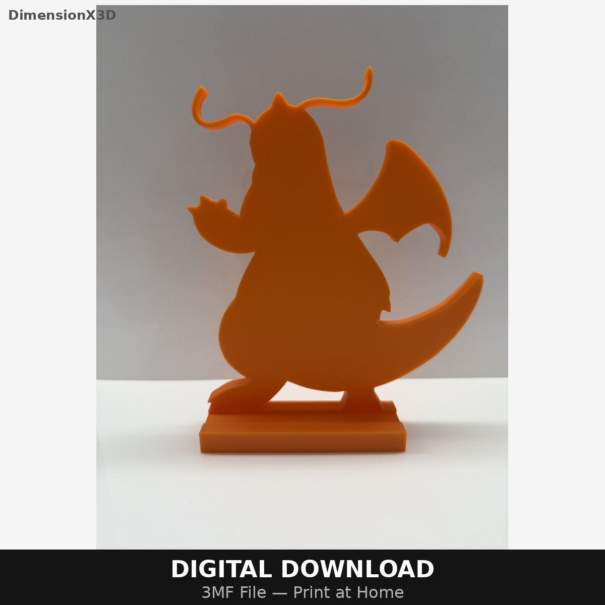 Dragonite card stand — 3MF file (digital download)