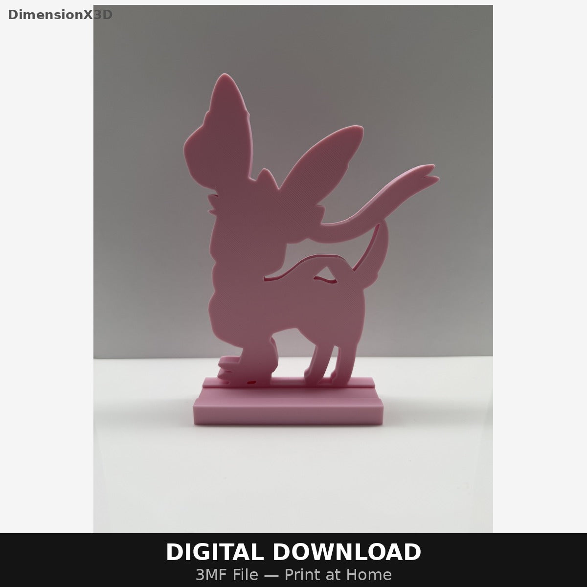 Sylveon card stand — 3MF file (digital download)